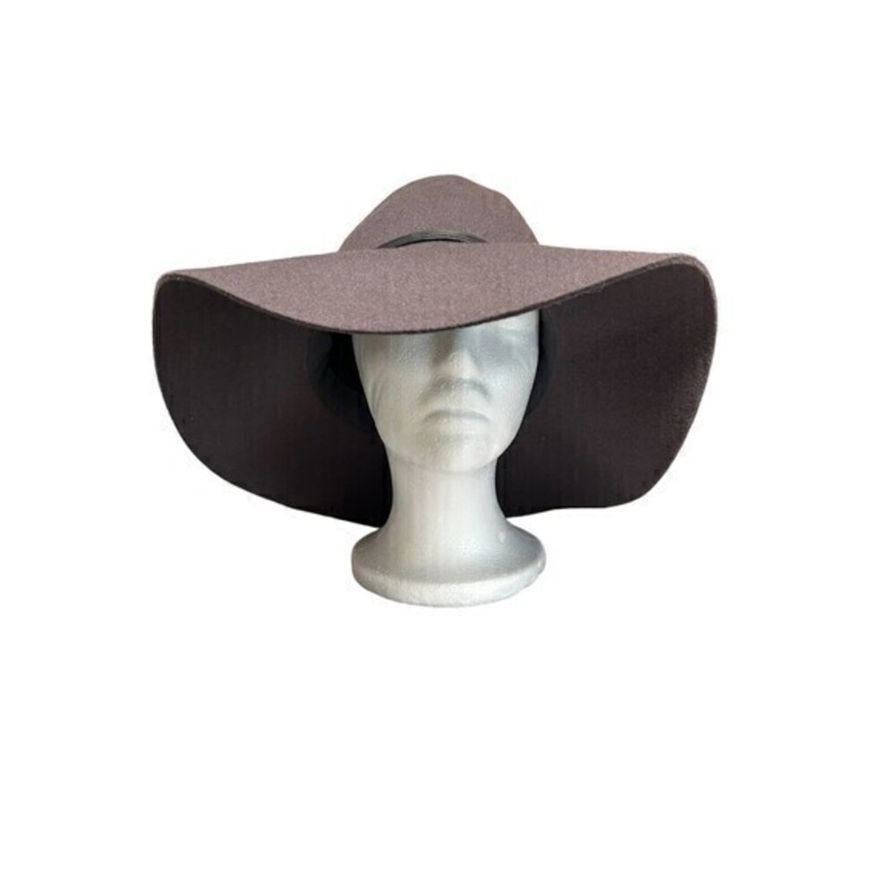 Packable Gray 100% Wool  Floppy Hat O/S  Vacation‎ Travel old money lagenlook